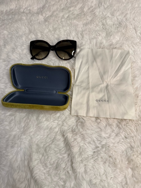 Gucci Dark Brown Cat Eye Sunglasses main image 14